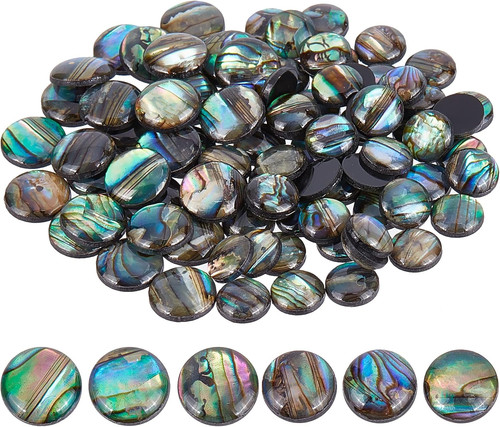 90pcs natural abalone shell - 90pcs,